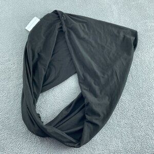 Beyond Yoga Black Pocket Infinity Scarf With Zipper Unisex NWT 5055